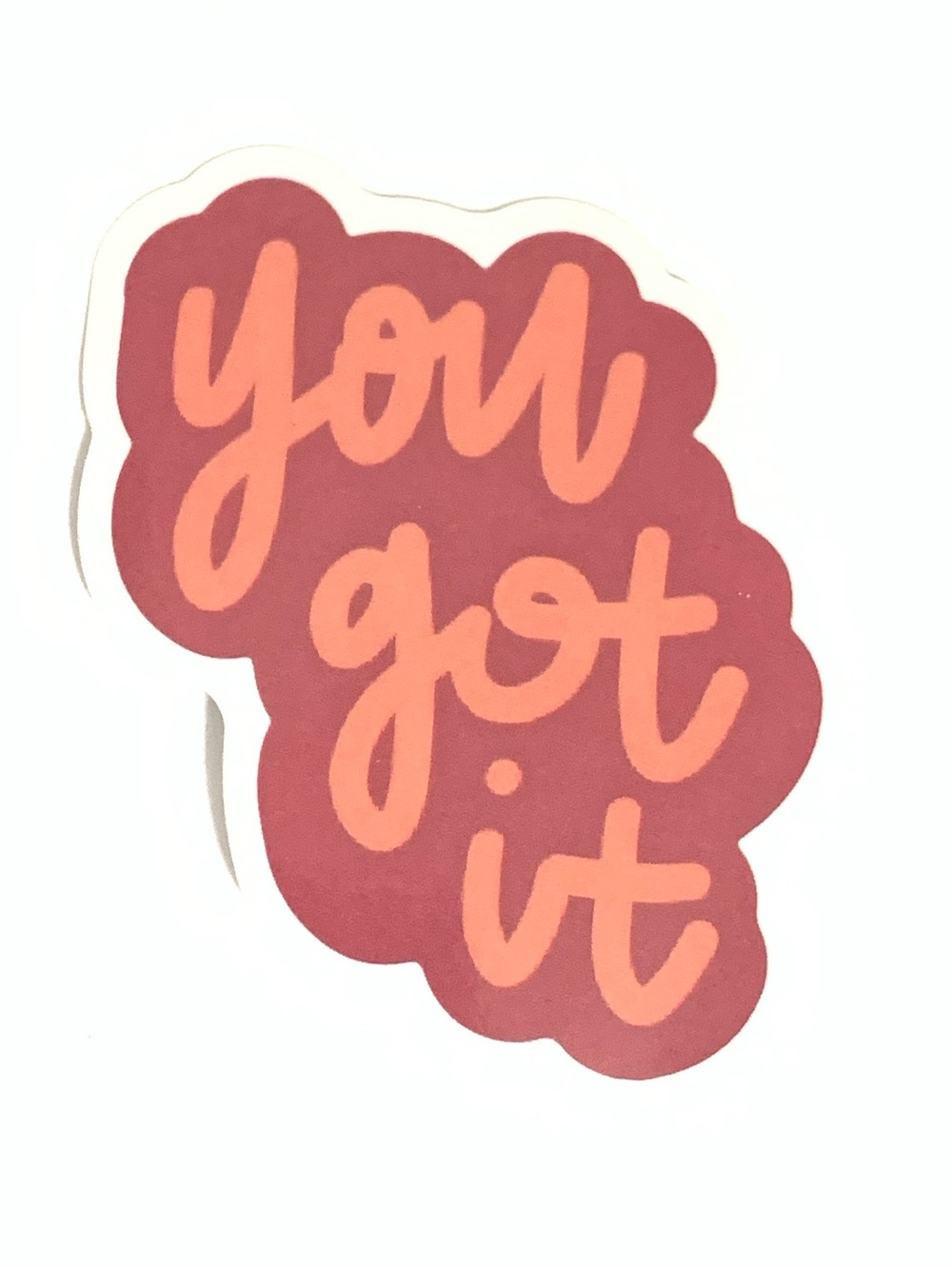 You Got It Vinyl Sticker
